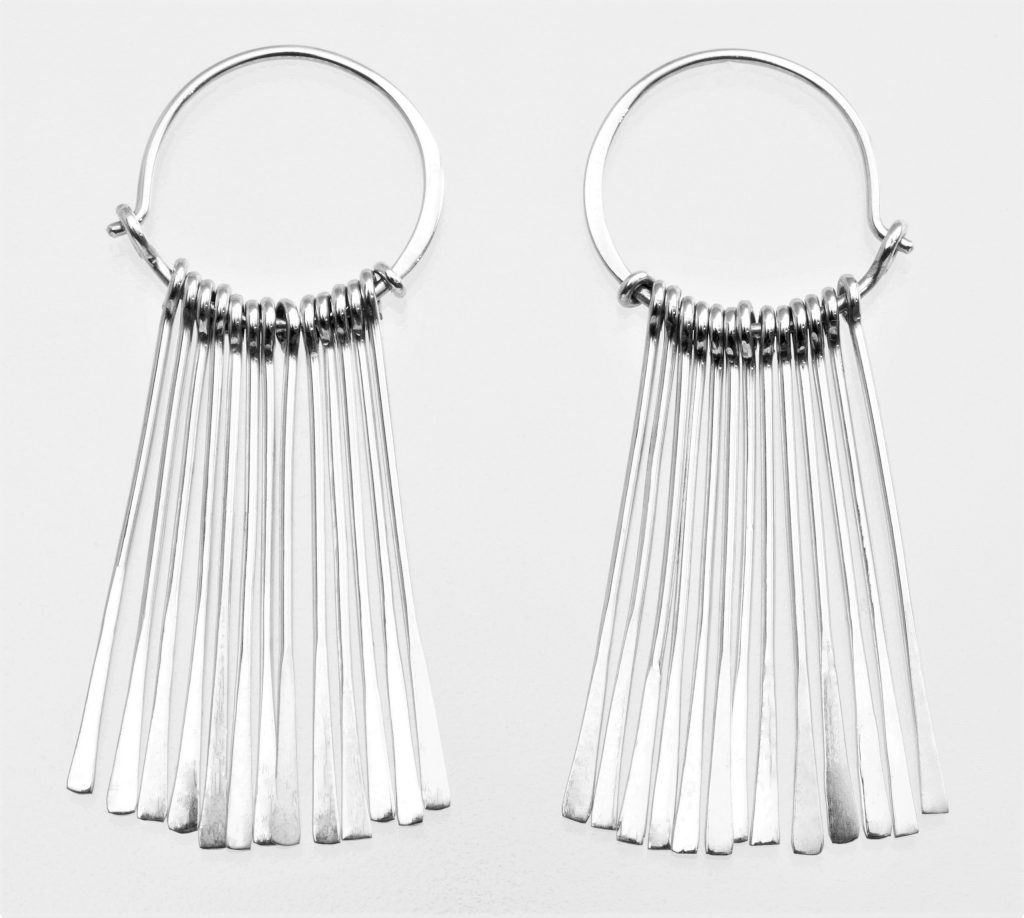 “Fringes ΙΙ” Earrings silver