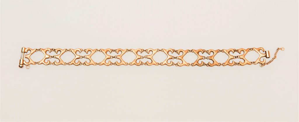 “Byzantine II” Bracelet, silver, yellow