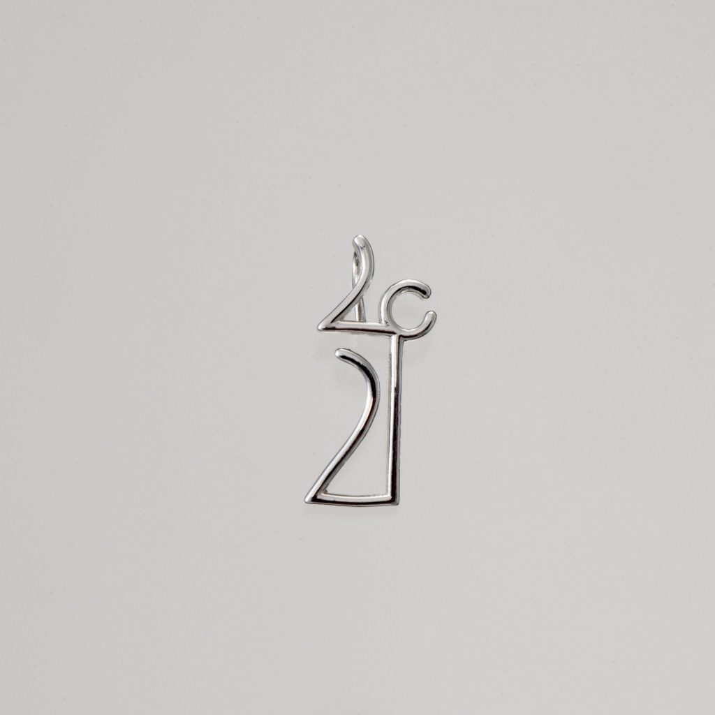 “Linear” Pendant-lucky charm 2021 silver