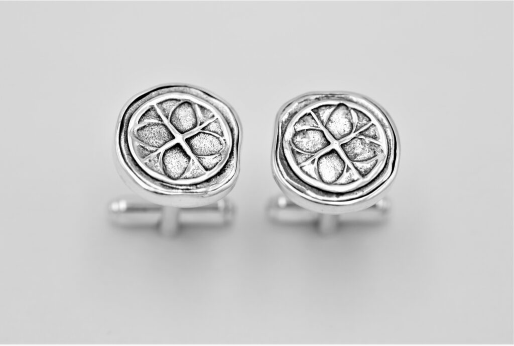 “Wheel” Cufflinks, silver