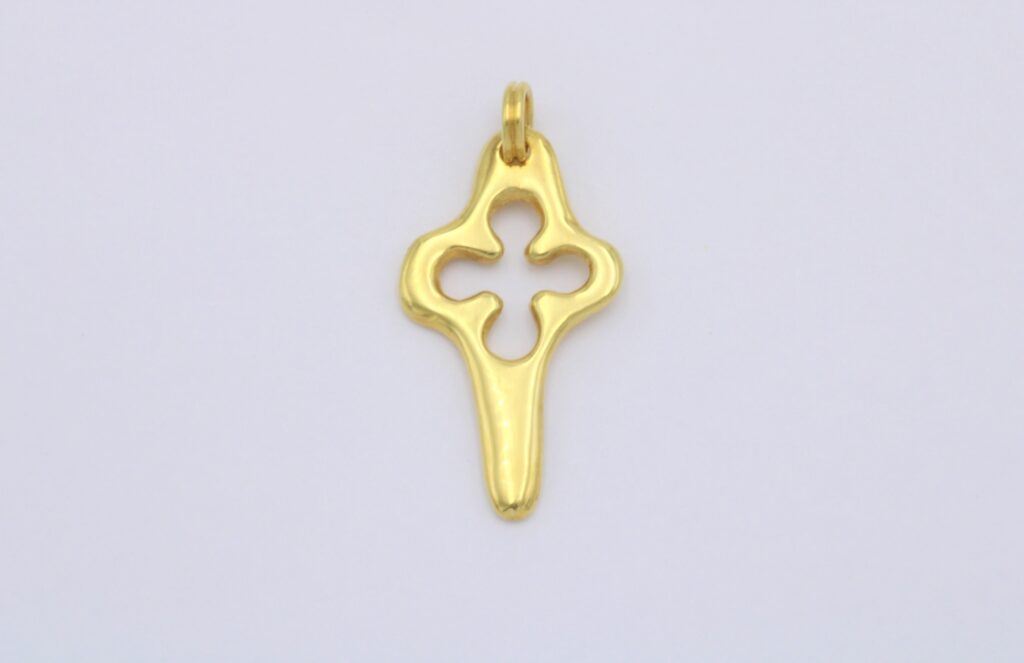 “Cycladic four-leaf ΙΙ” Cross gold