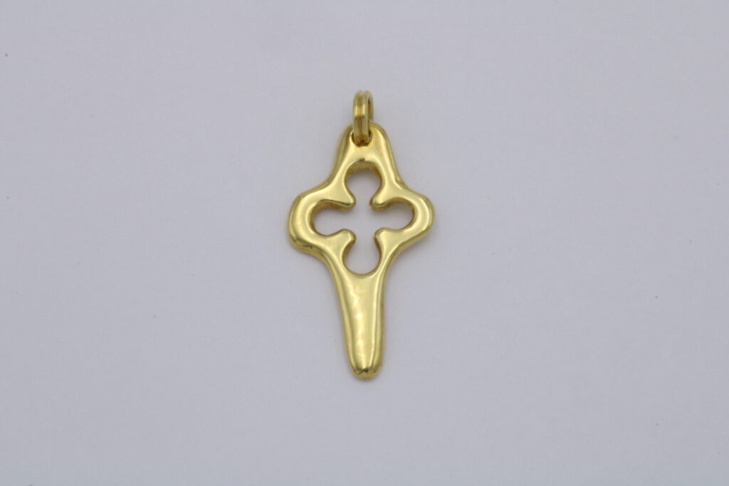 “Cycladic four-leaf ΙΙ” Cross gold