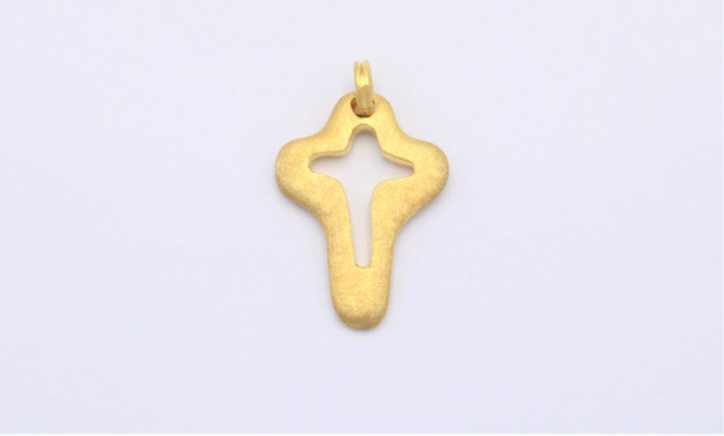 “Cycladic ΙΙ” Cross gold matt