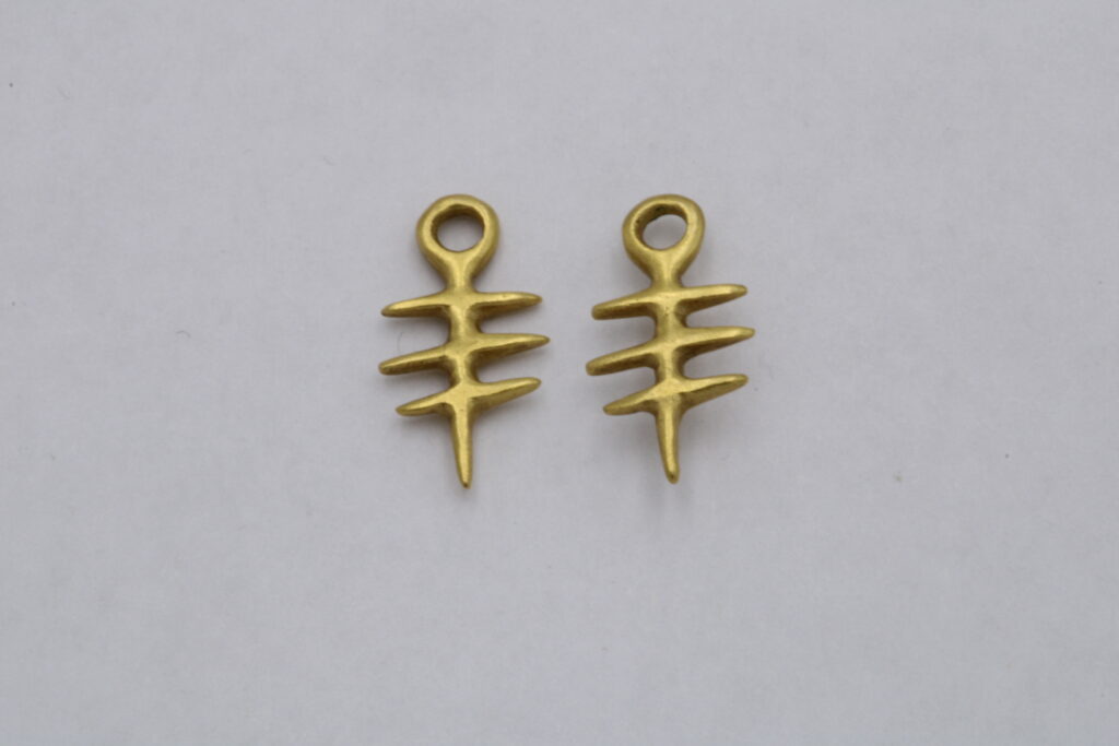 “Fishbone ΙΙI” Earrings gold