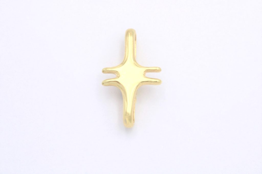 “Primitif” Cross silver yellow