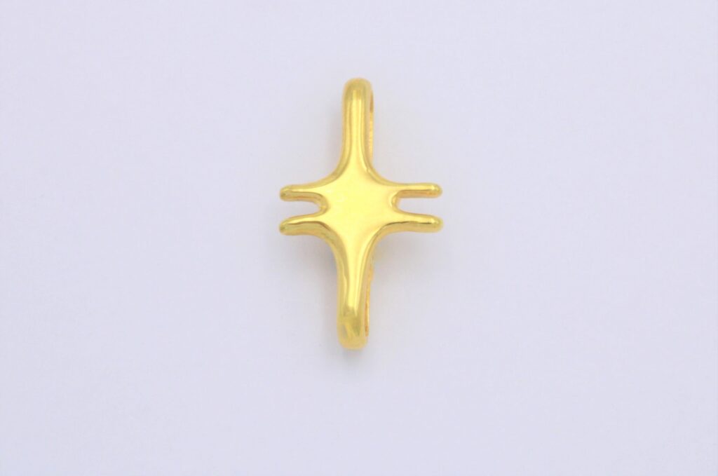 “Primitif” Cross silver yellow