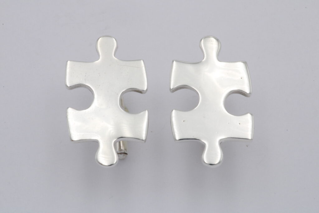 “Puzzle” Cufflinks, silver