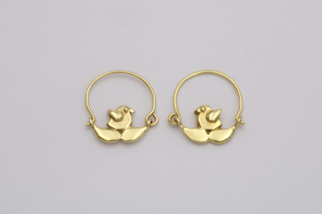 “Nest II” Earrings gold