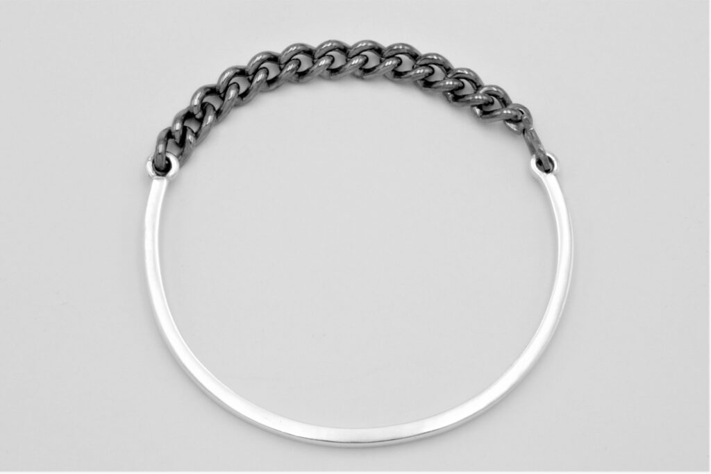 “Hybrid chain II” Bracelet, silver