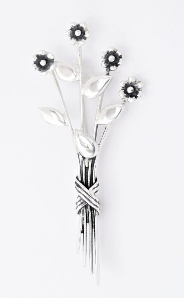 “Bouquet” Brooch silver