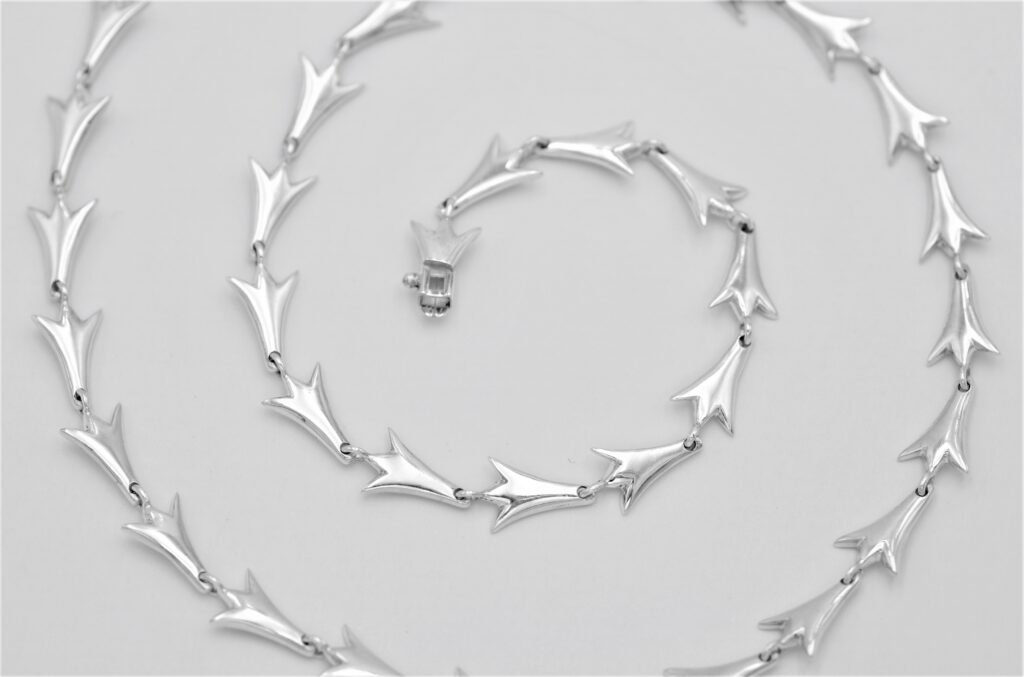 “Byzantine blossom” Necklace silver