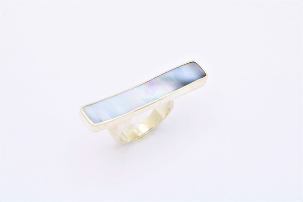 “Mother of pearl” Ring, silver, με mother of pearl