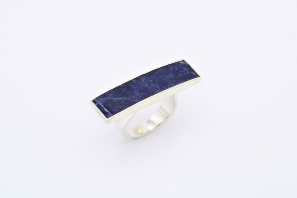 “Lapis lazuli” Δακτυλίδι ασημένιο με λάπις λάζουλι