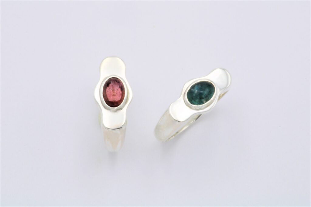 “Arion” Ring, silver, tourmaline
