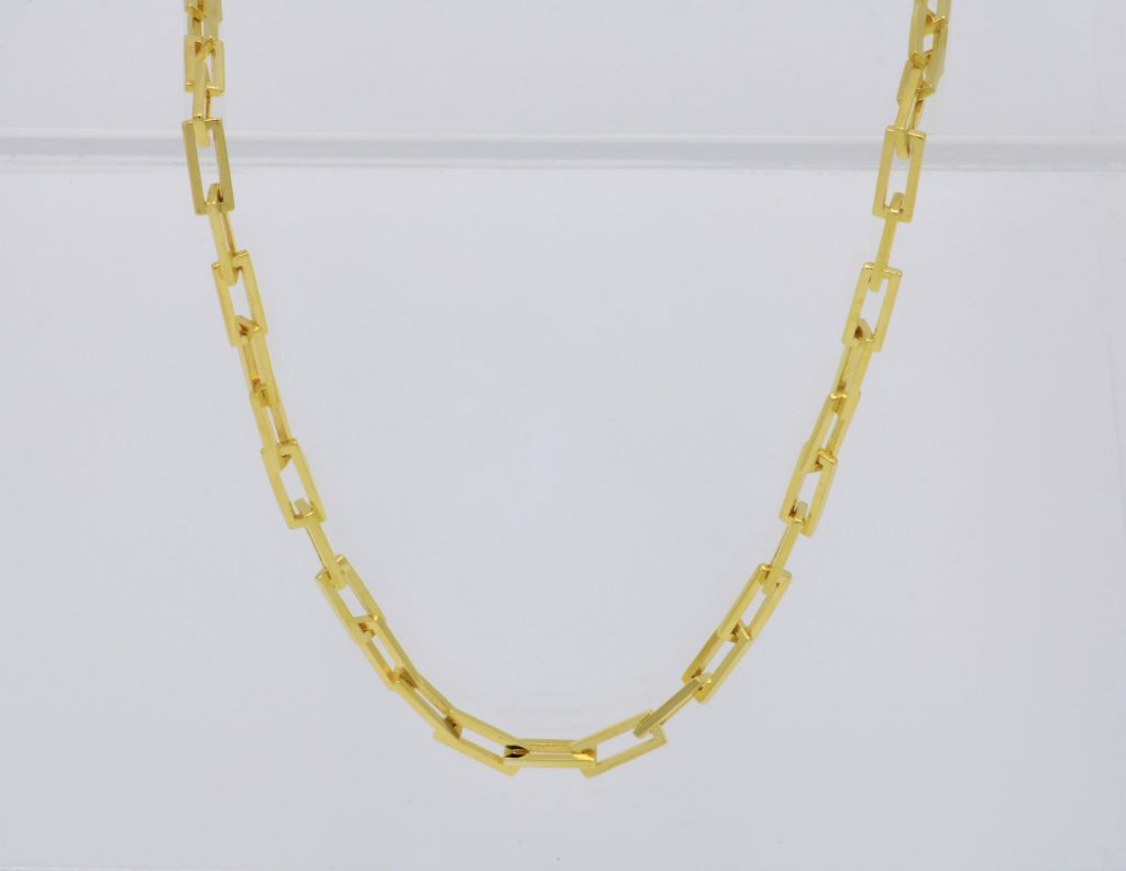 “Giga Chain” Αλυσίδα ασημένια κίτρινη