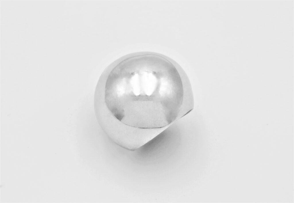 “Sphere” Ring, silver, white