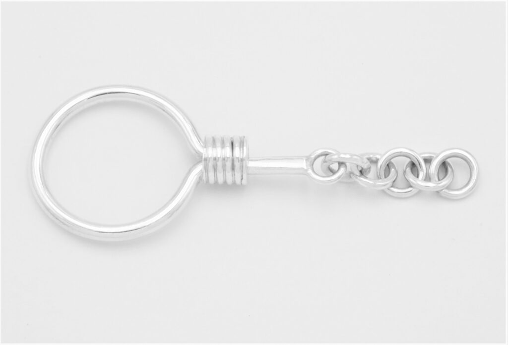 “Key chain I” Key chain, silver