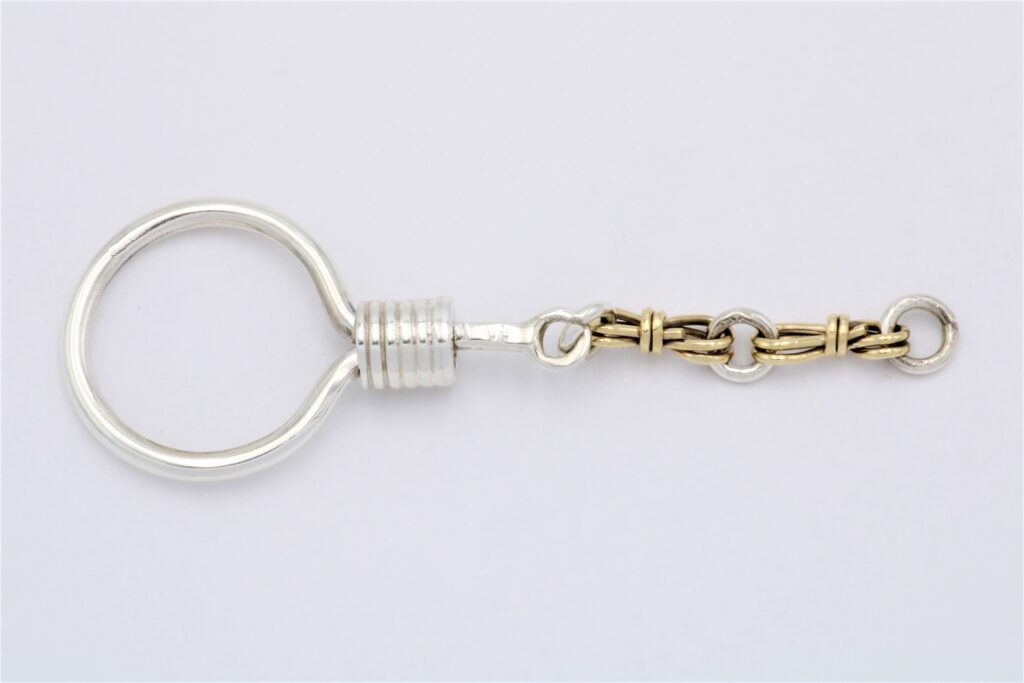 “Key chain IΙΙ” Key chain, silver and gold