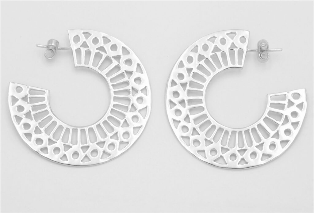 “Lacy IΙ” Earrings silver