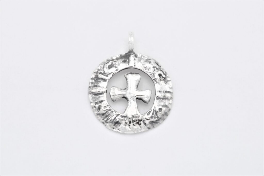 “ Cross pendant I” Pendant, silver