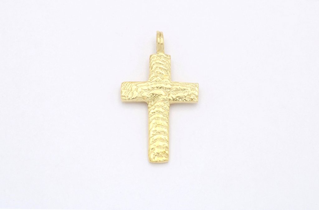 “Imprint” Cross, silver, yellow
