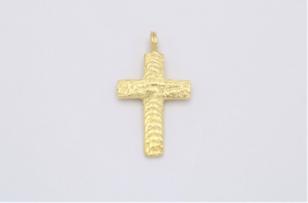 “Imprint” Cross, silver, yellow