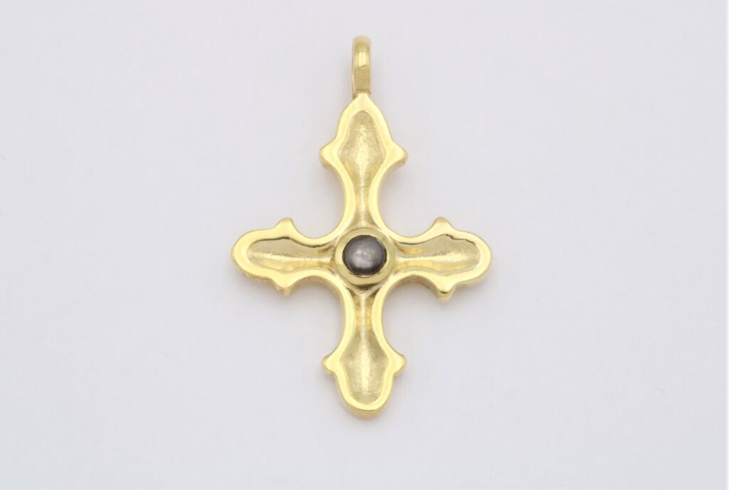 “Museum Stathatou collection” Cross silver, yellow, pearl