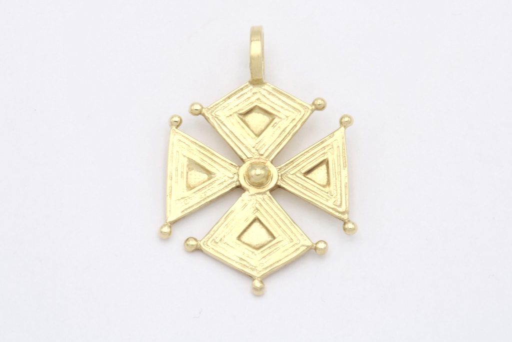 “Theodosius” Cross, silver, yellow