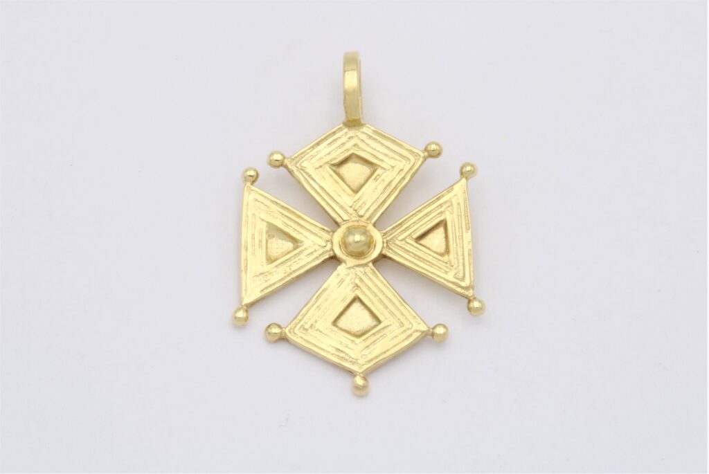 “Theodosius” Cross, silver, yellow