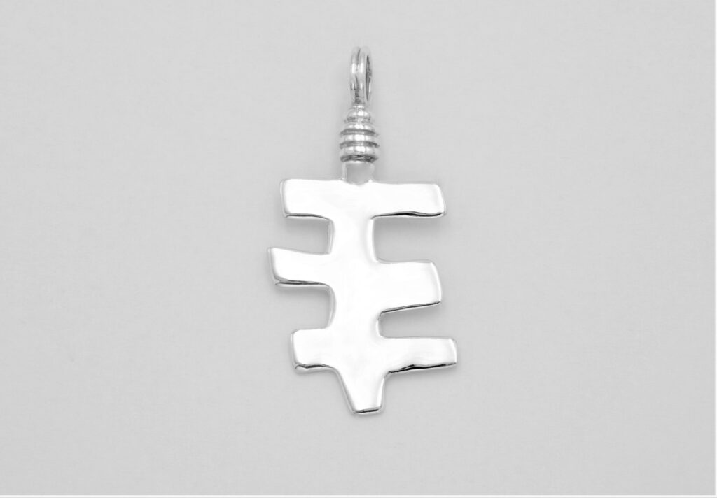 “Signal III” Pendant, silver