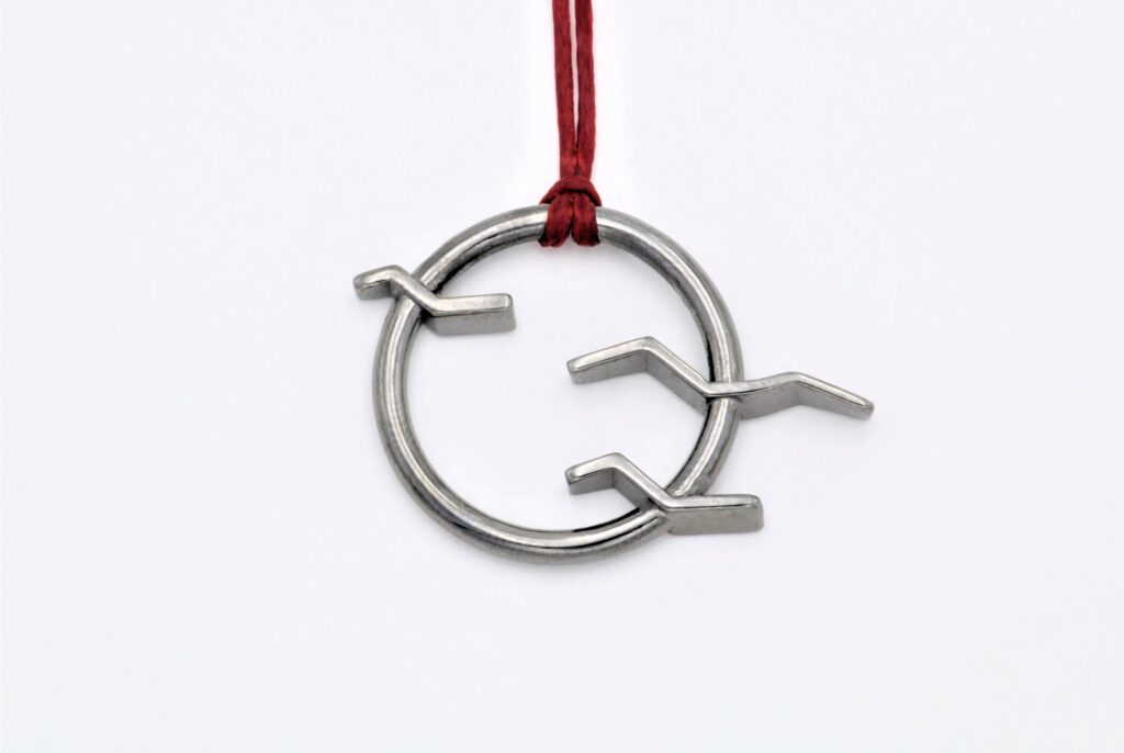 “Seagulls”Pendant-lucky charm 2023 silver, black
