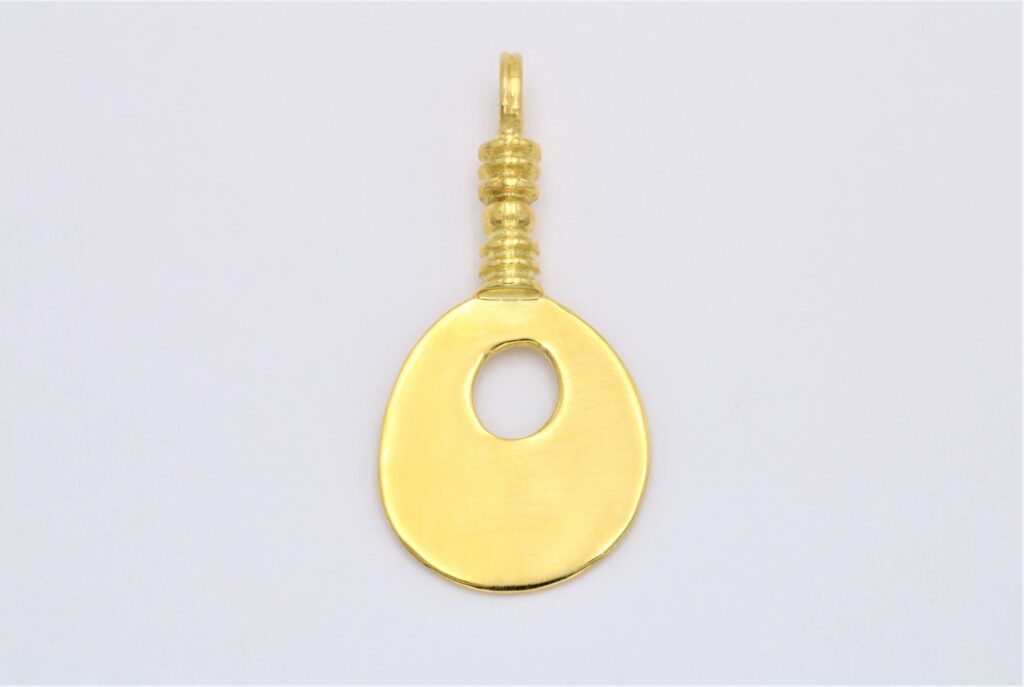 “Signal II” Pendant, silver, yellow