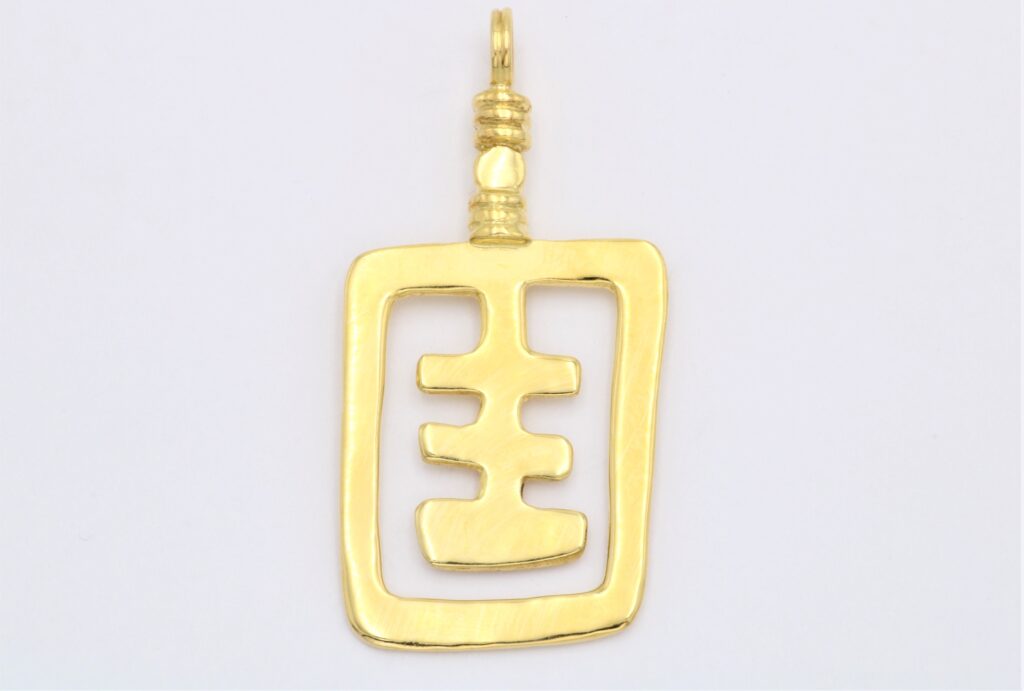 “Signal IV” Pendant, silver, yellow
