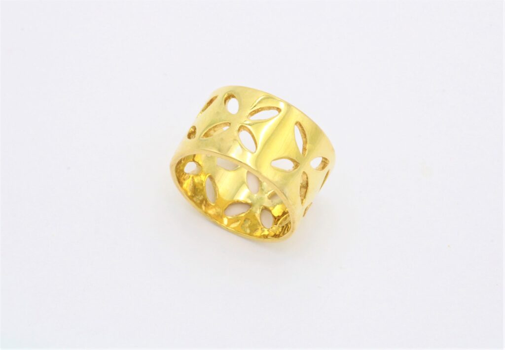 “Neo-byzantine” Ring, silver, yellow