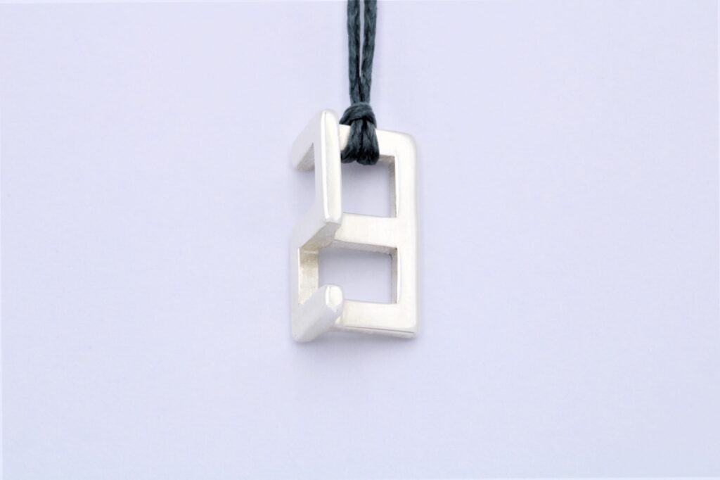 “3d” Pendant-lucky charm 2023 silver