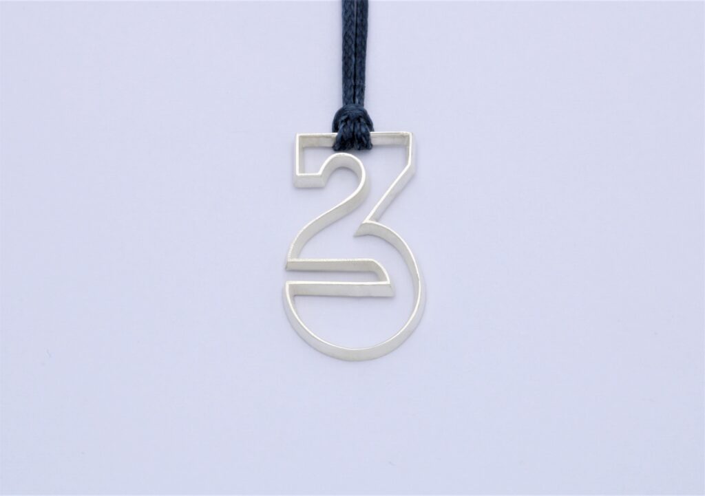 “Outline” Pendant-lucky charm 2023 silver