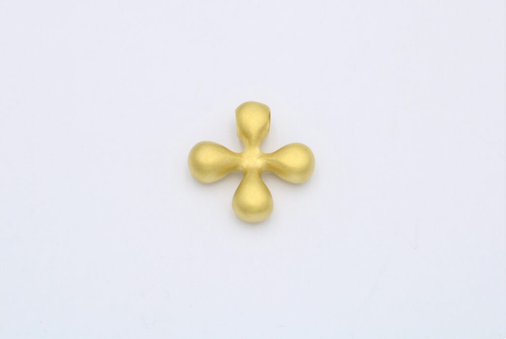 “Christof” Σταυρός χρυσός, κίτρινος