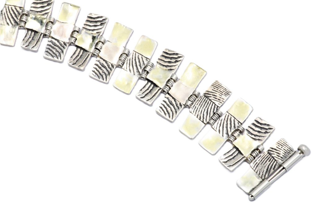 “Soter” Bracelet, silver and gold