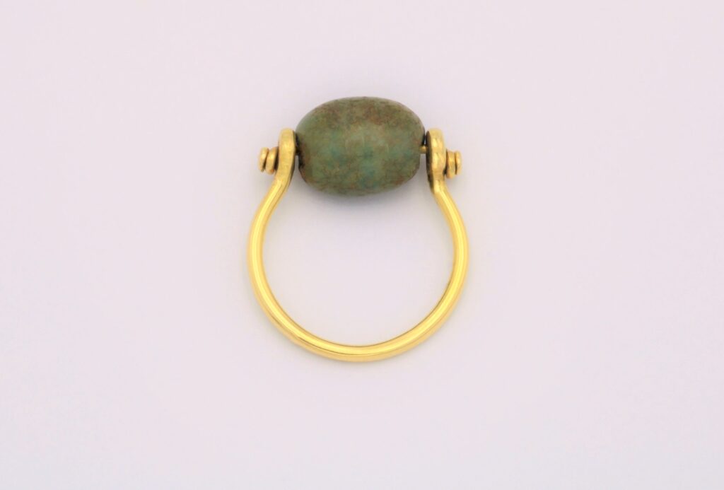 “Electra” Ring, gold, turquoise