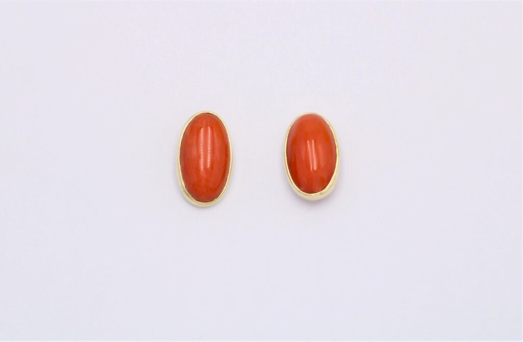 “Corals” Earrings gold, coral