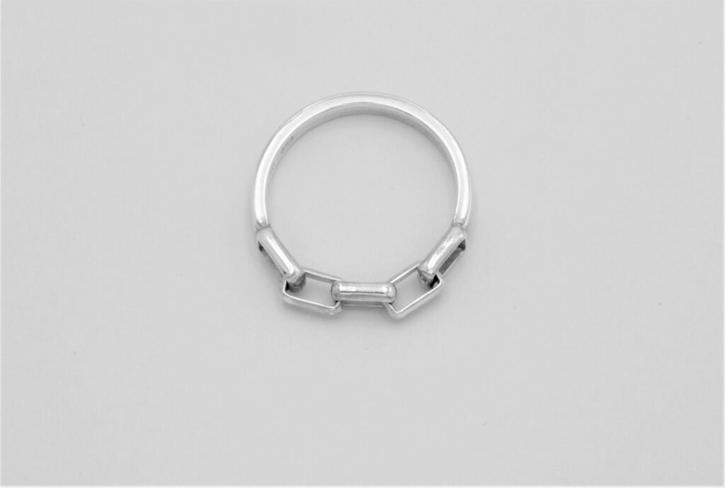 “Hybrid chain III” Ring, silver