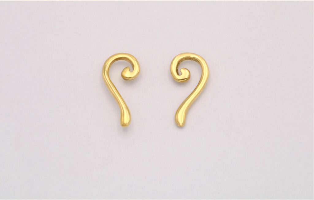 “Wave II” Earrings gold