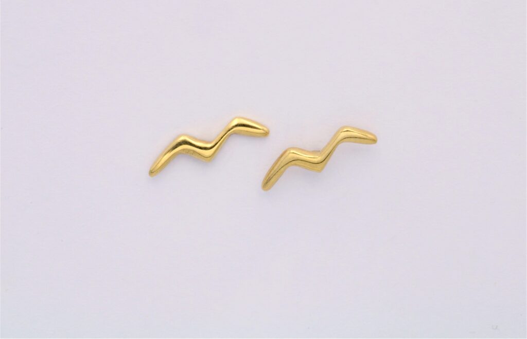 “Sea gull” Earrings gold