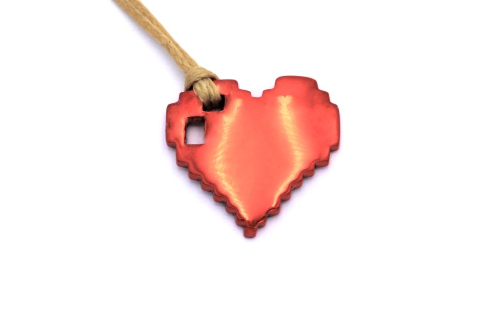 “Love bytes II” Πανταντίφ ασημένιο κόκκινο