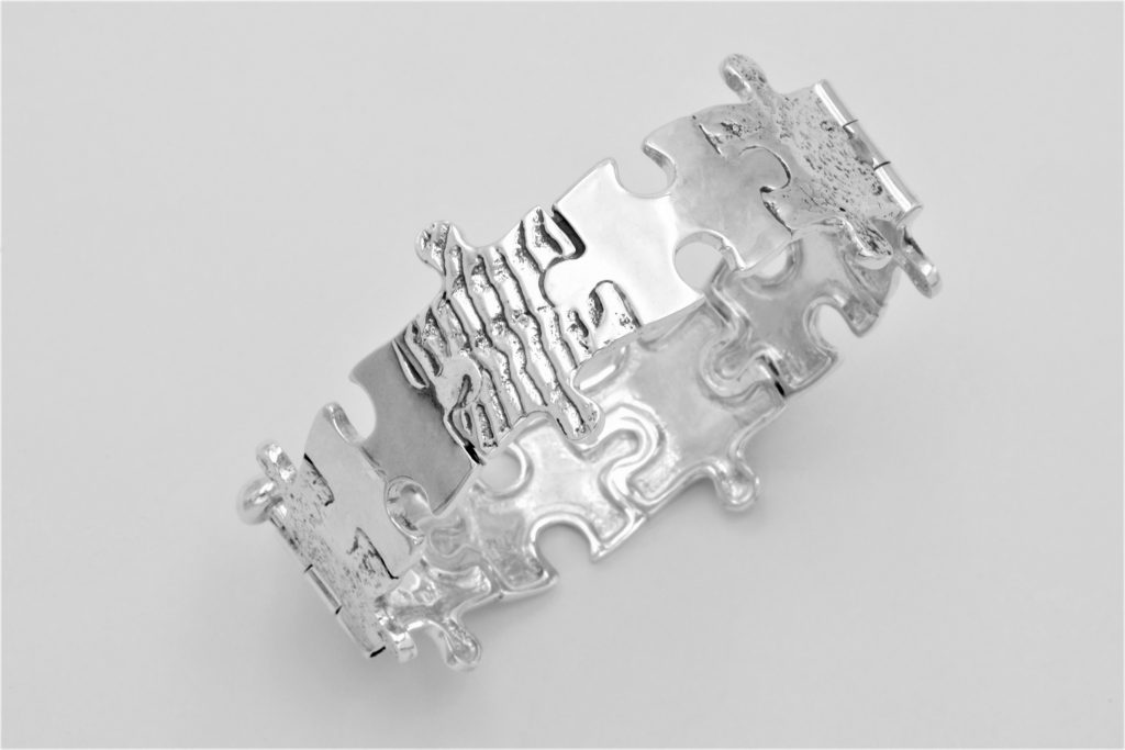 “Puzzle” Bracelet, silver