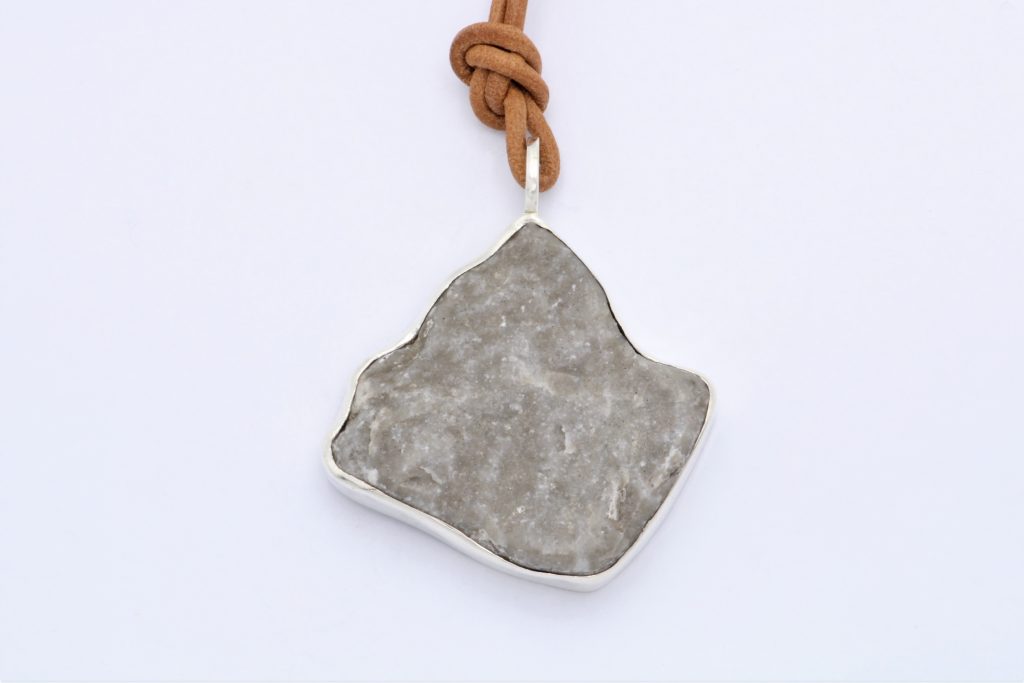 “Symi's stone ΙΙΙ” Pendant silver, stone