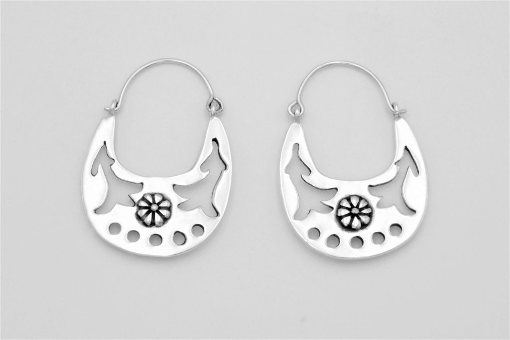 “Macedonian I” Earrings silver