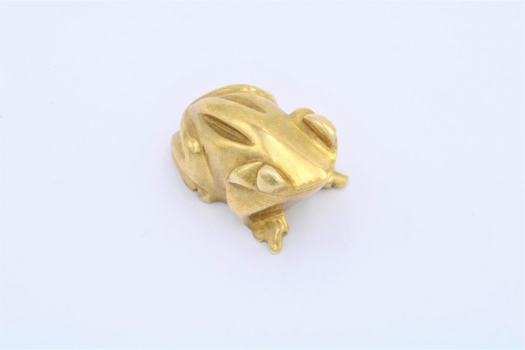“Frog” Decorative object brass