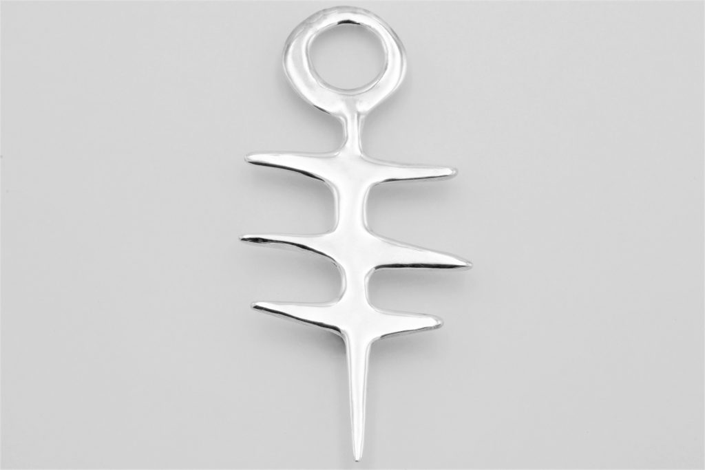 “Fishbone Ι” Brooch silver