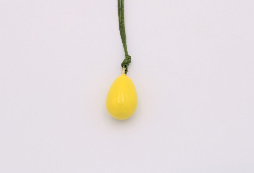 “Easter egg IΙ” Pendant brass yellow